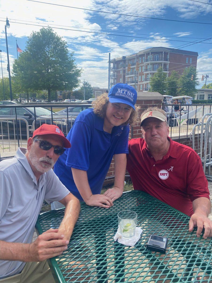 Holden Carter with David Harvey (left) and Dennis Hartley (right). (Photo courtesy of Holden Carter). 