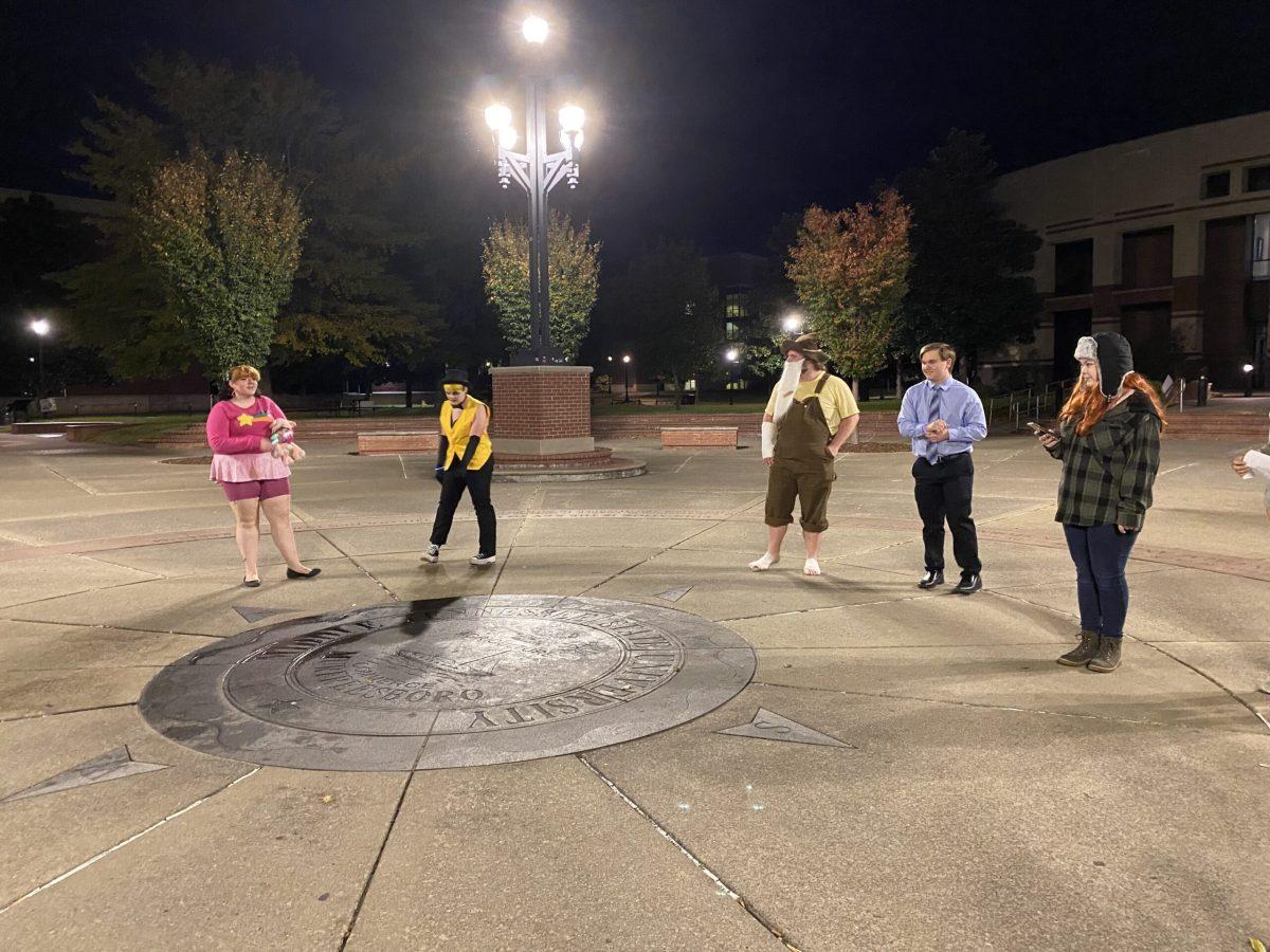 History Club members present at the seal. (Photo by Annabelle Cranfill)