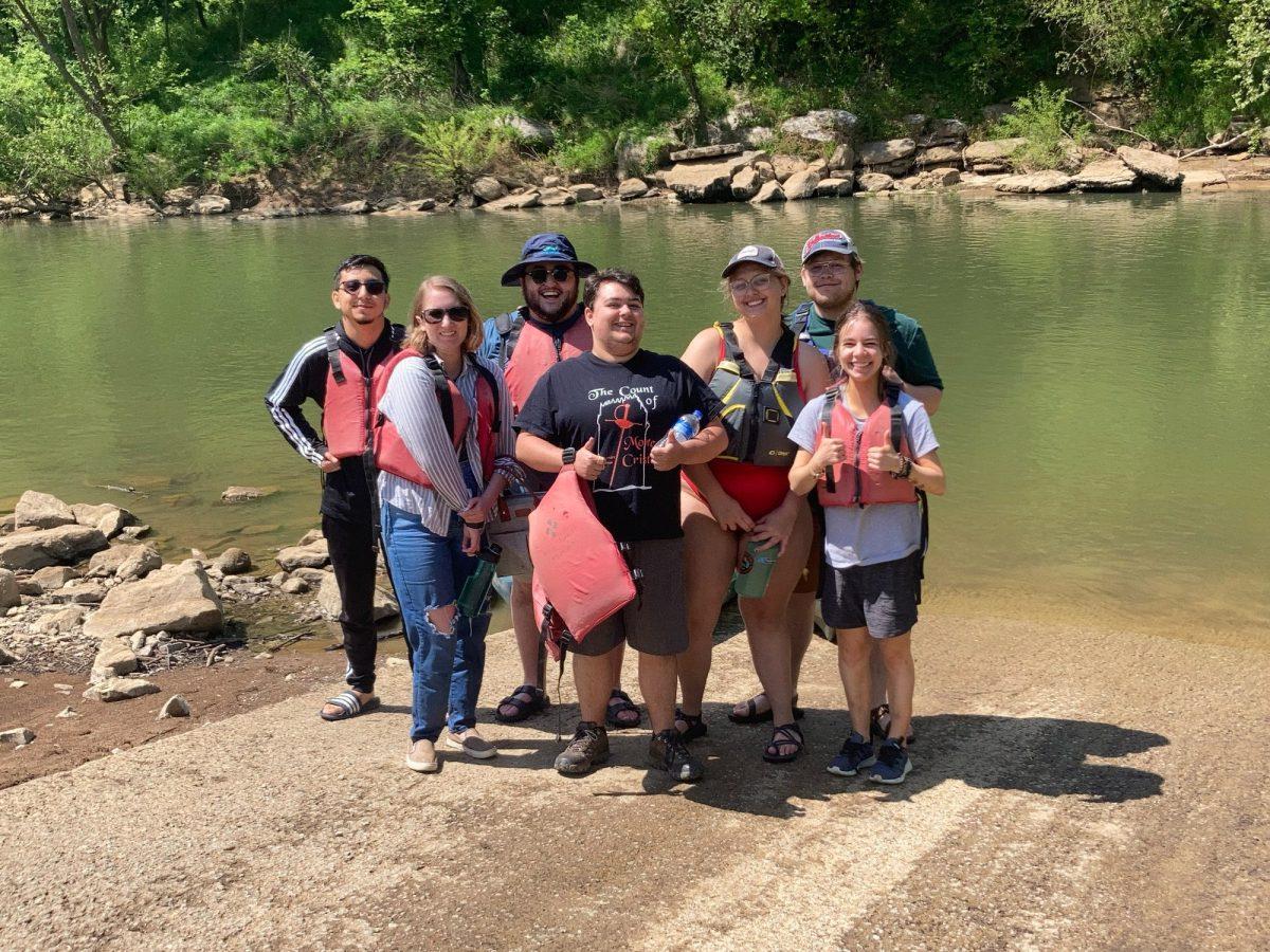 Students for Environmental Action went on a hike together. Photo via Tom Smith.