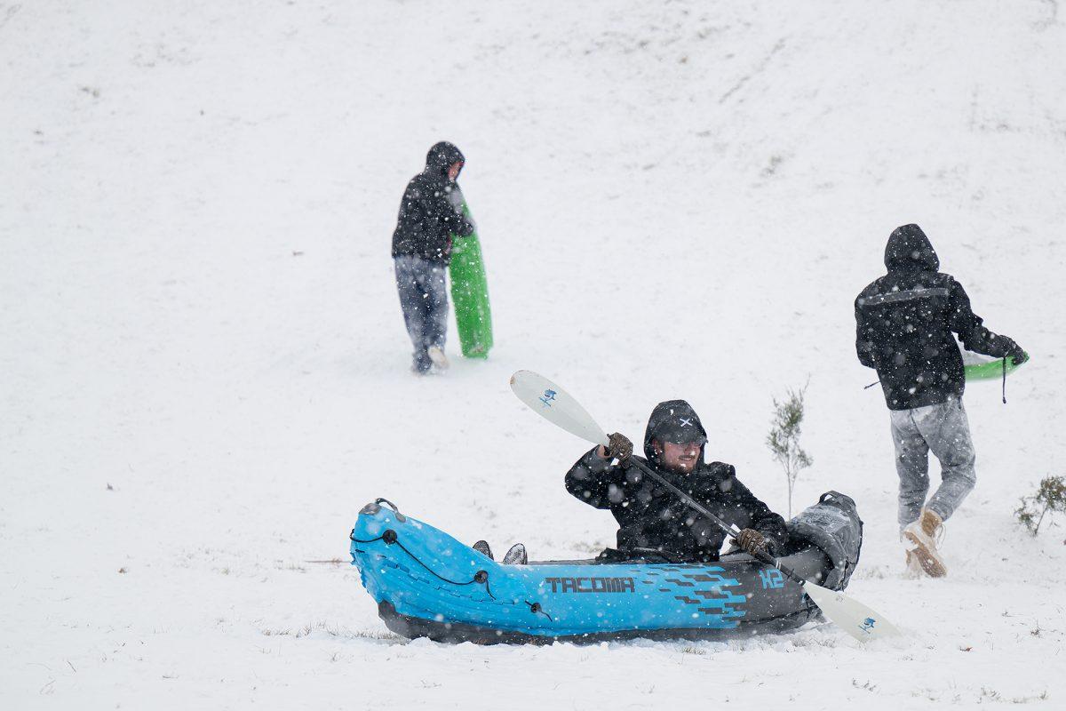 Heavy snow in early January made for great sledding weather and cancelled classes for the following day.