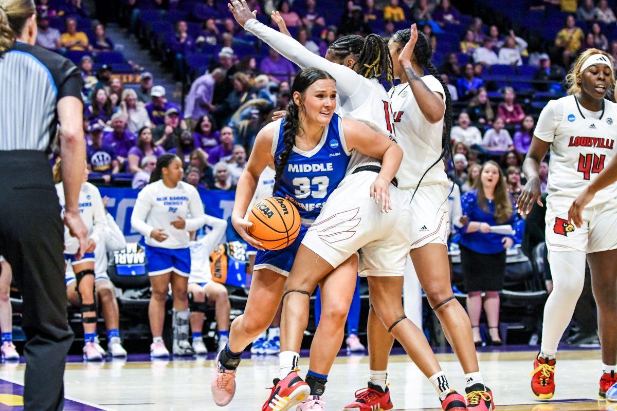 MTSU women's basketball v. Louisville photo gallery