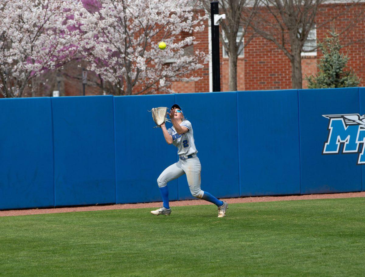 how MTSU softball's outfield has grown together over the past two seasons