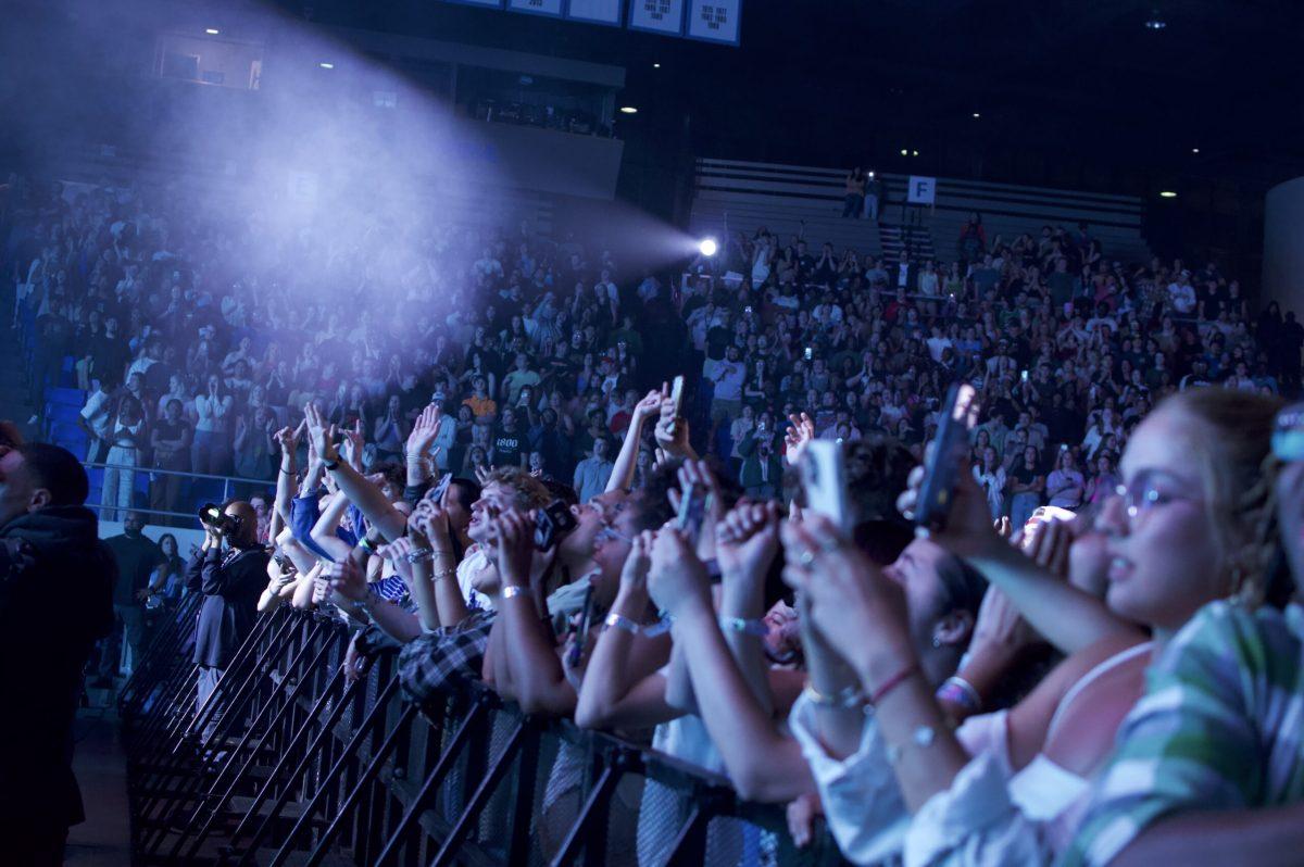 The packed Murphy Center at the spring 2024 Signature Event concert.