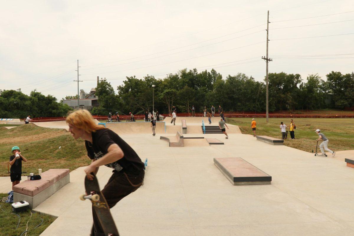 Skateboarder airs out at Murfreesboro Skate Park. (Photo by Matthew Olson)