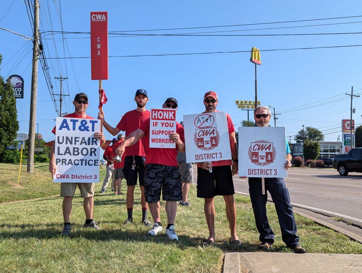 The CWA Local 3808 represents about 800 AT&T workers in the Middle Tennessee area. (Photo by Ethan Schmidt)