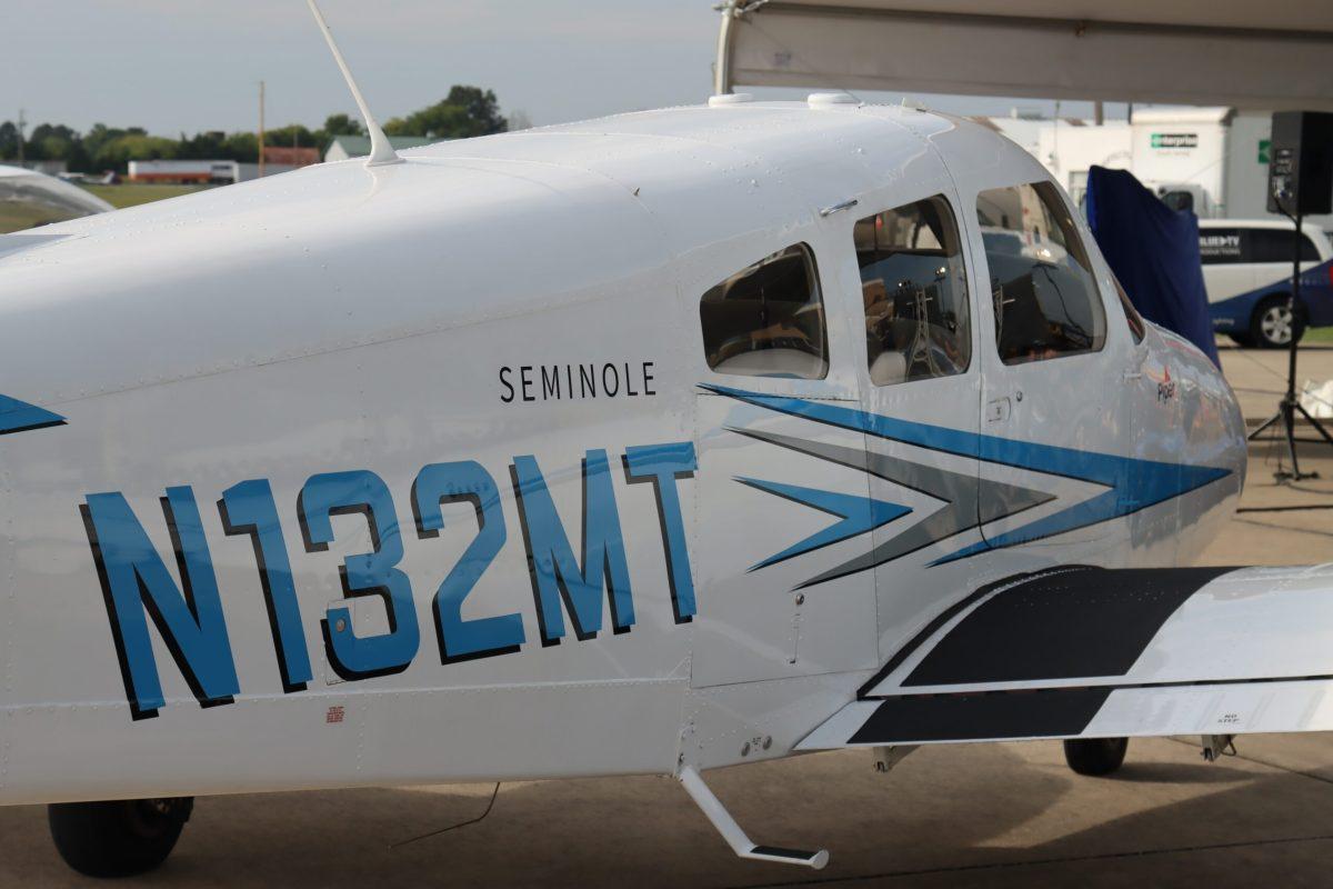 An MTSU airplane carrying a student and a flight instructor was involved in a crash on Thursday, Sept. 5, 2024 in Shelbyville, Tennessee. (Photo by Noah McLane)