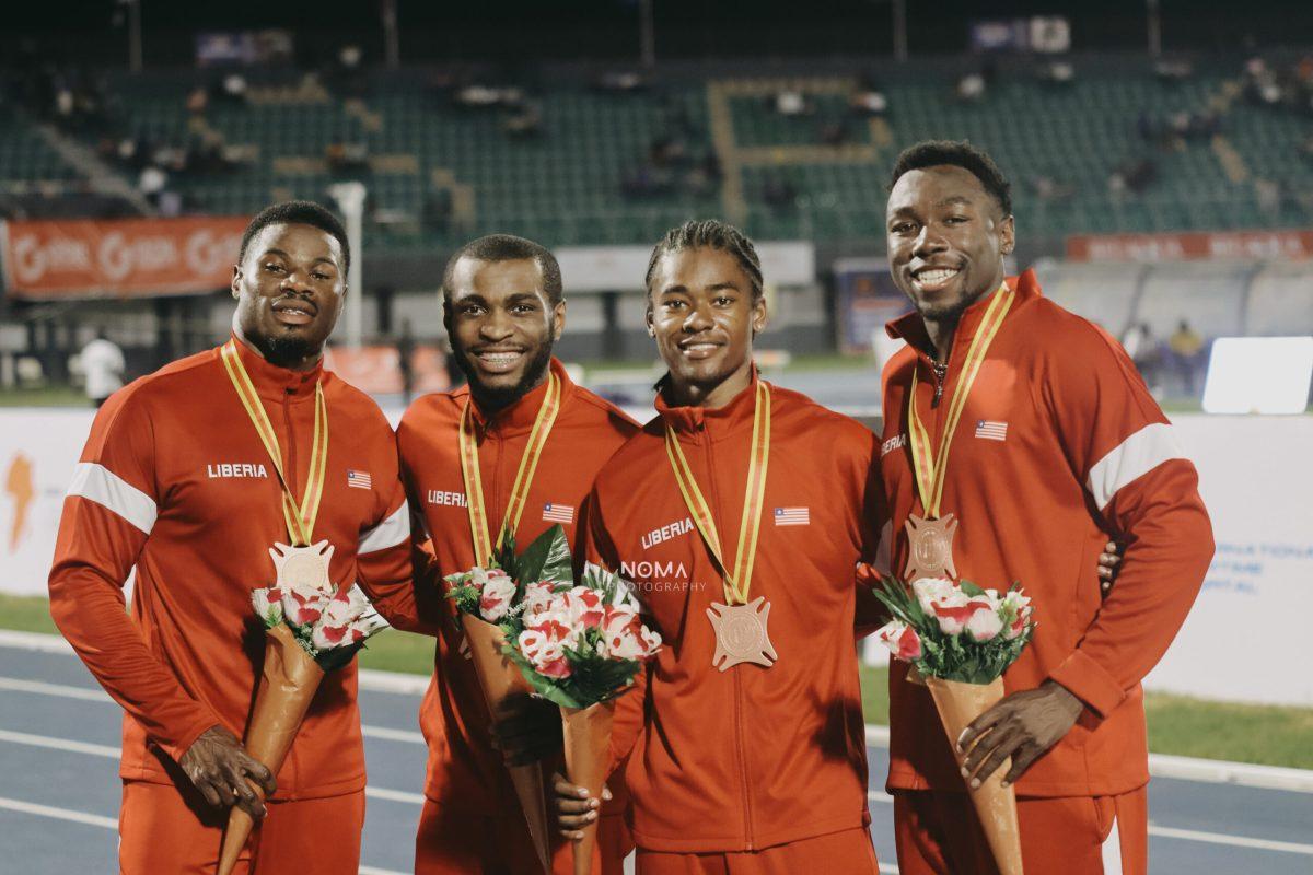 The Liberian 4x100 relay team at the African Games (Noma Photography 03-20-2024