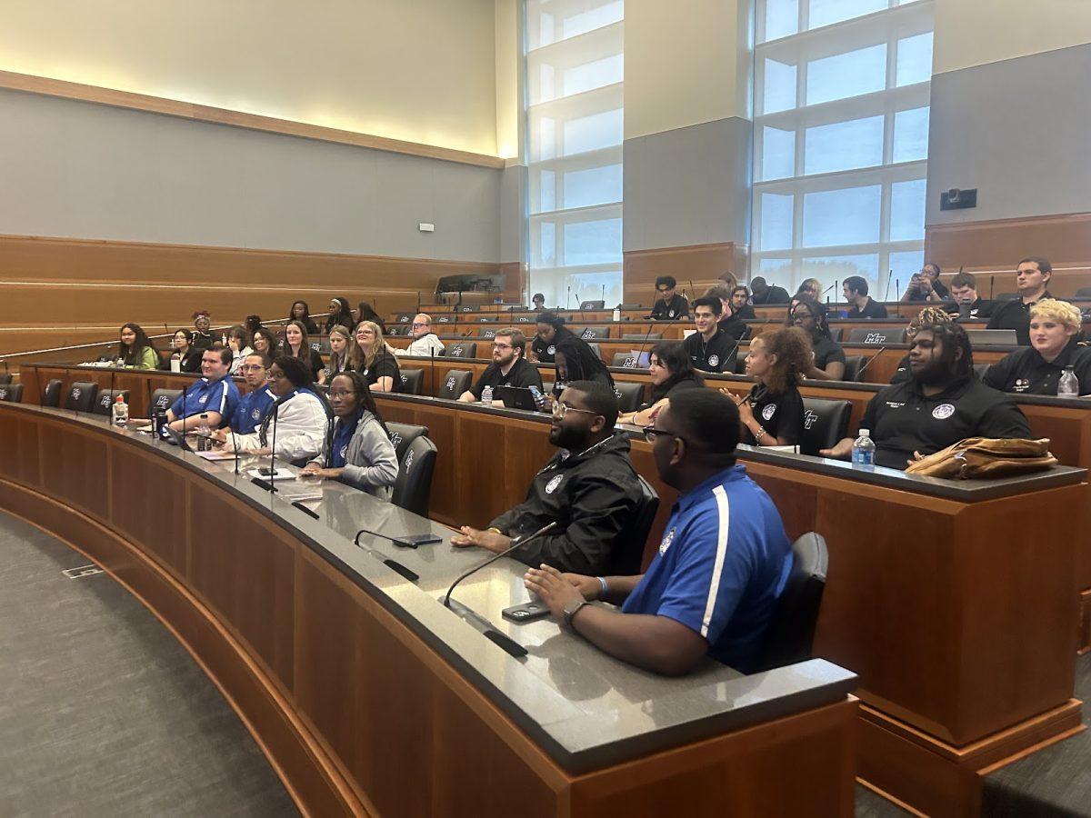 Student Government Association held their second Senate Meeting at MTSU, on Sept. 12. (Photo by Siri Reynolds)