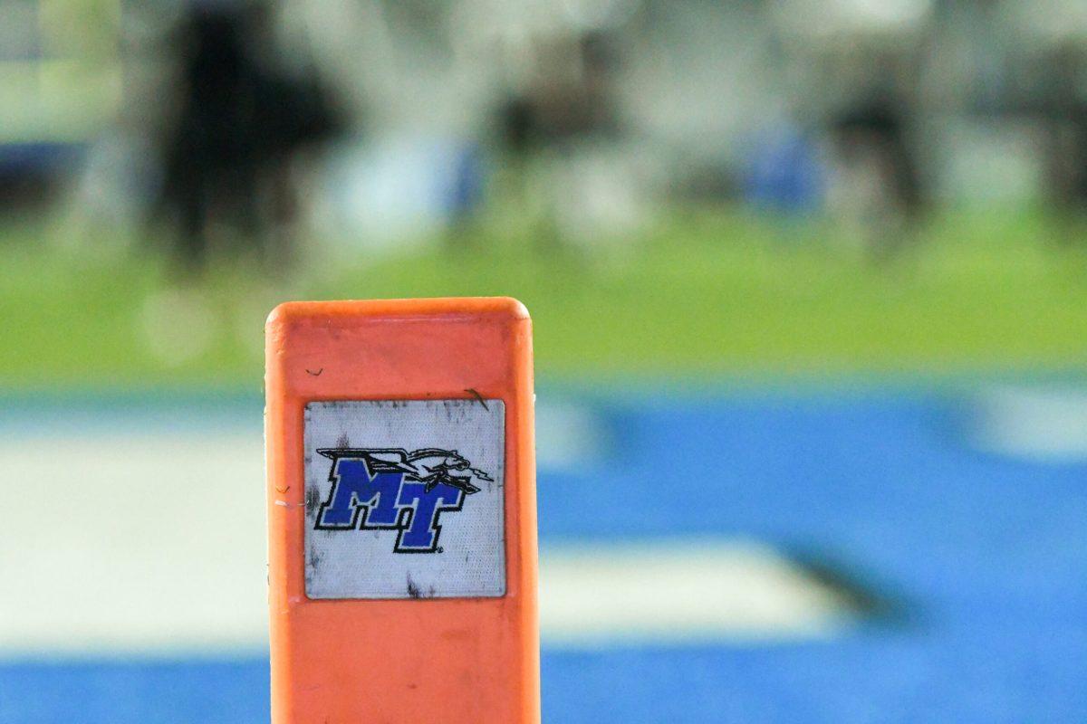 Middle Tennessee pylon, 10-15-2024. (Photo by Erin Douglas)