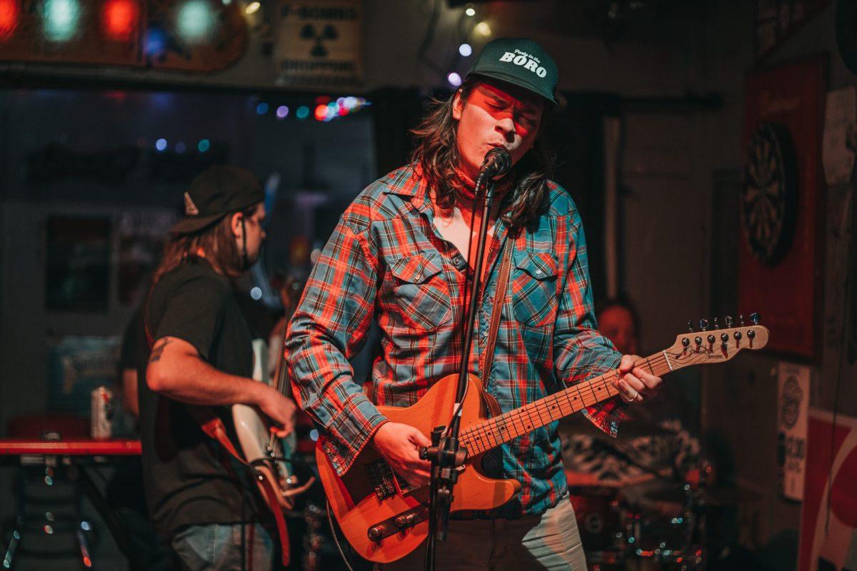 Joey Fletcher on stage with the Joey Fletcher Band. (Photo by Jacob Rawson)