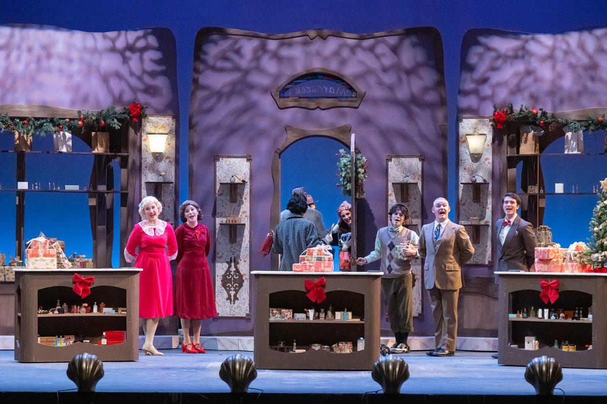 The cast of "She Loves Me" rehearses at the Tucker Theatre in Murfreesboro, Tennessee, on Nov. 4, 2024. (Photo by Cat Curtis Murphy)