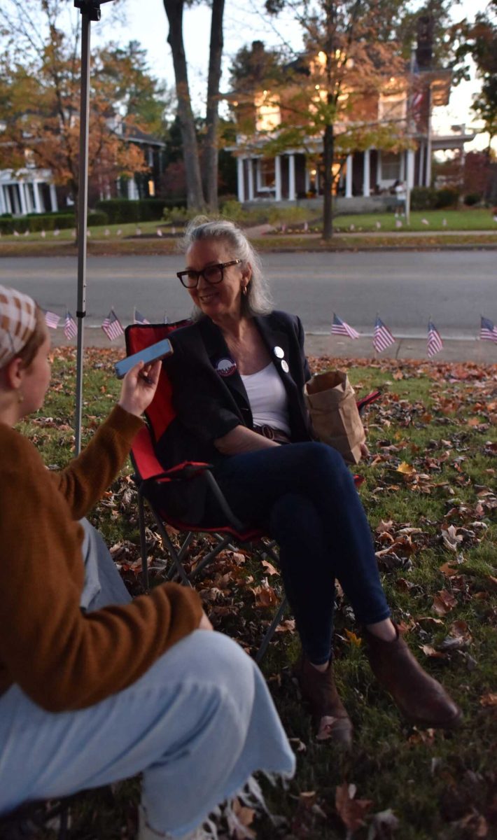 Dr. Mary Evins talks to a Sidelines reporter during the 2024 Presidential Election in Murfreesboro, Tennessee on Nov. 5, 2024.