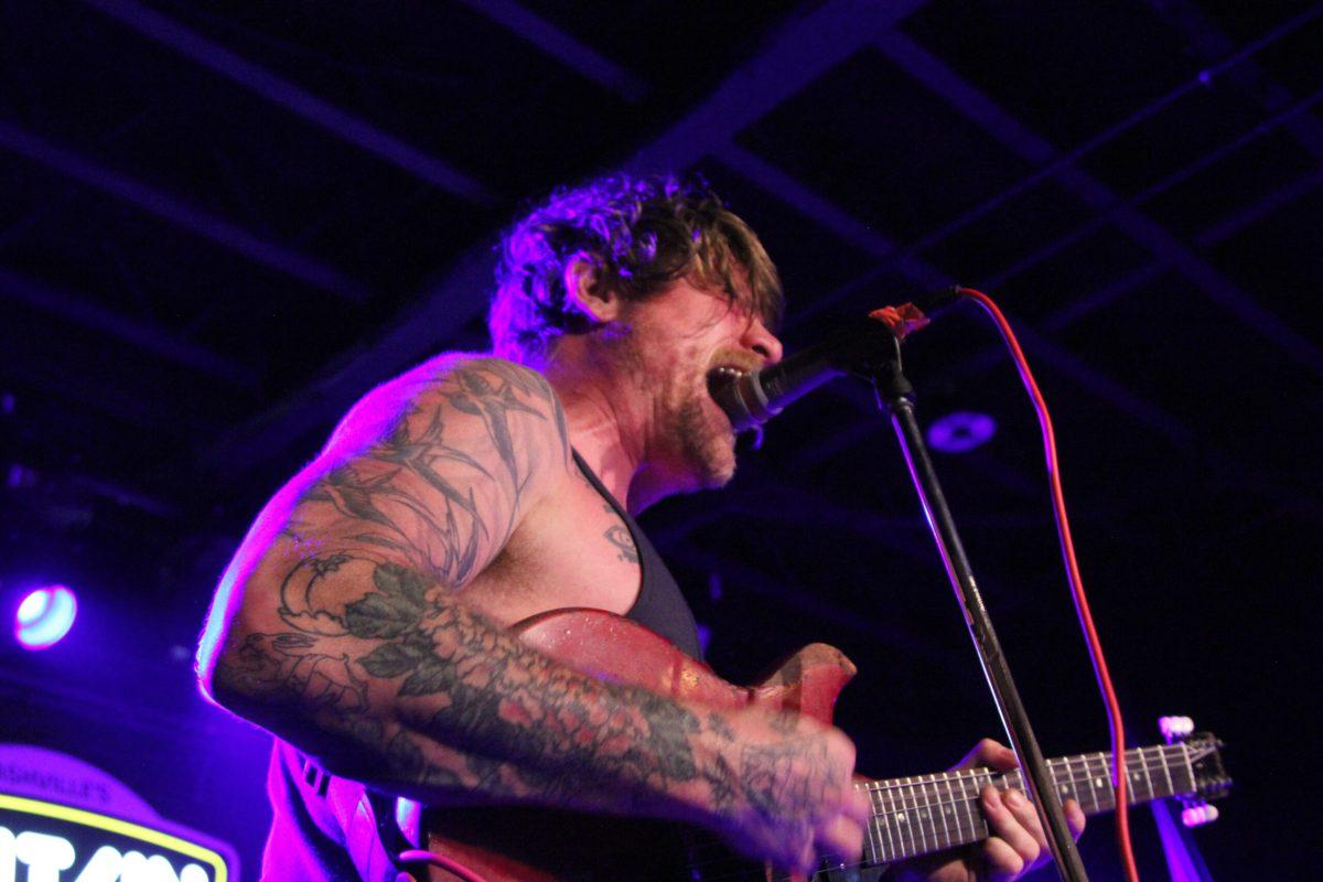 Osees vocalist John Dwyer gets loud on Oct. 28, 2024, at Exit/In in Nashville, Tennessee. (Photo by Nicholas Evans)