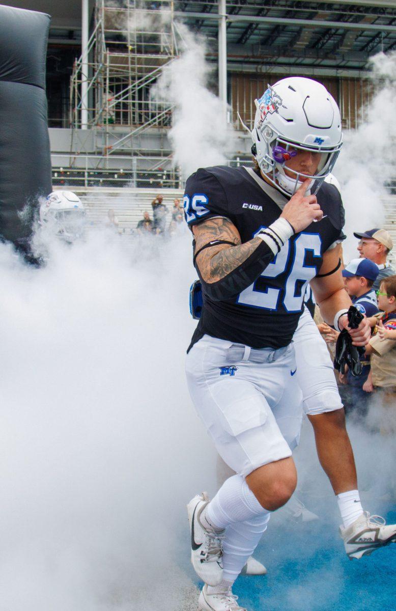 Jayce Gardner runs out of the tunnel, 11-9-2024.