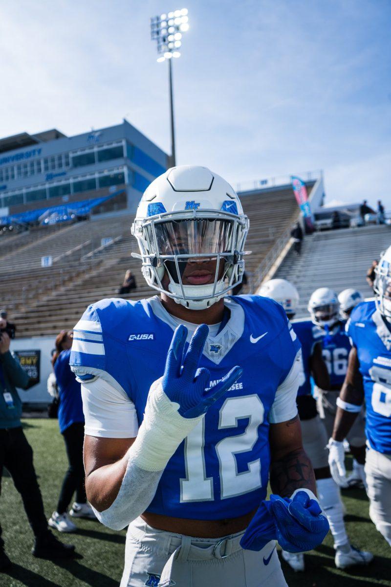 Linebacker Jalen Davis pre-game, 11-23-2024. 