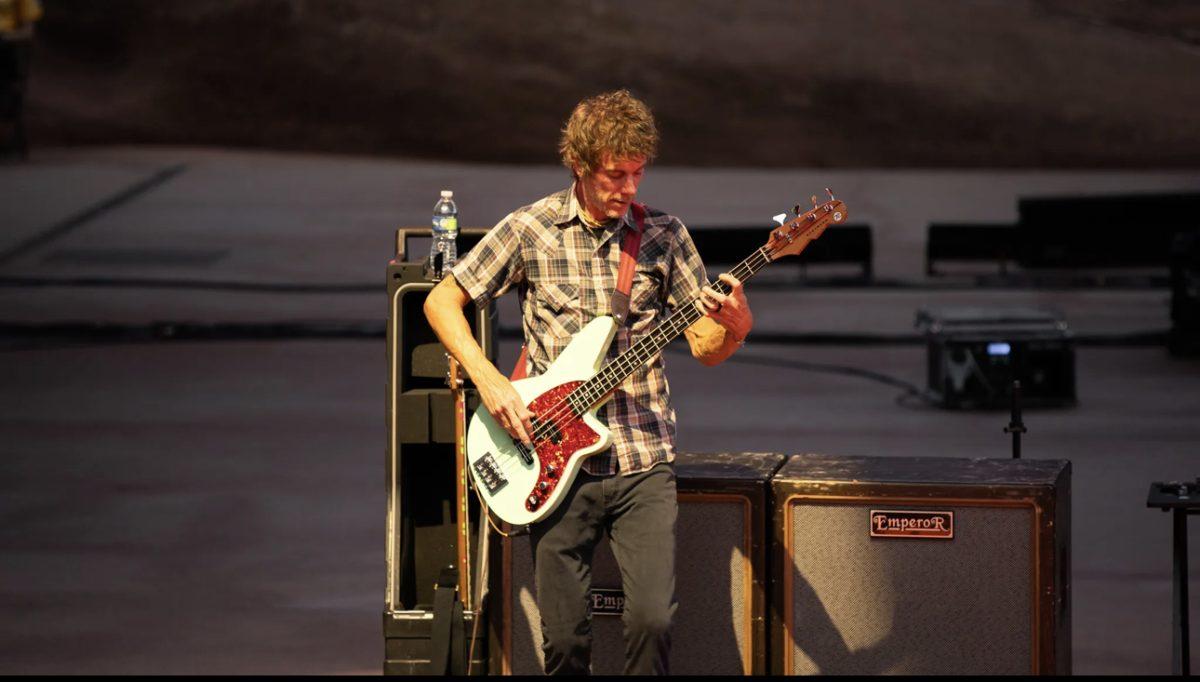 Jason Dietz on stage at Red Rocks Amphitheater with Amigo the Devil. (Photo courtesy of Jason Dietz)