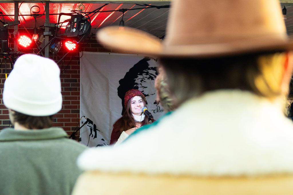 Ana Grosh entertains at Diana Street on Dec. 7, 2024. (Photo by Sam McIntyre)