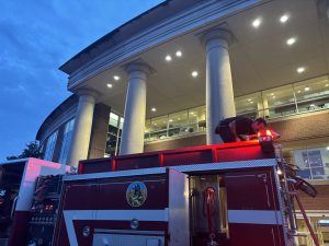 Murfreesboro Fire Department dispatches to James E. Walker Library in response to an electrical fire at Middle Tennessee State University on Feb. 15, 2025.