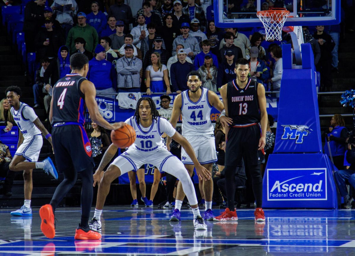 Louisiana Tech against Middle Tennessee in men's basketball, 2-20-2025