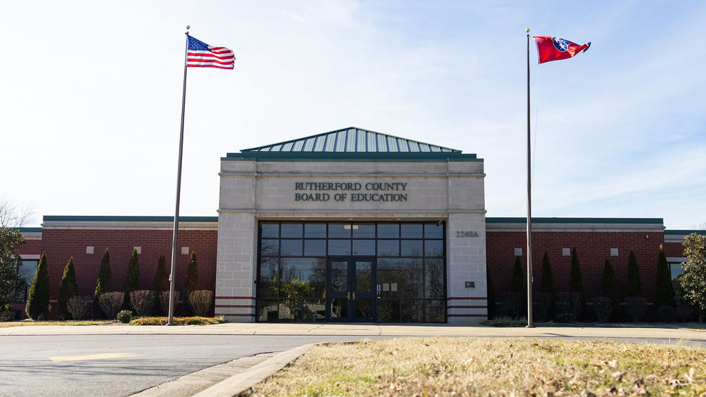 The Rutherford County Board of Education building in Murfreesboro, Tennessee.