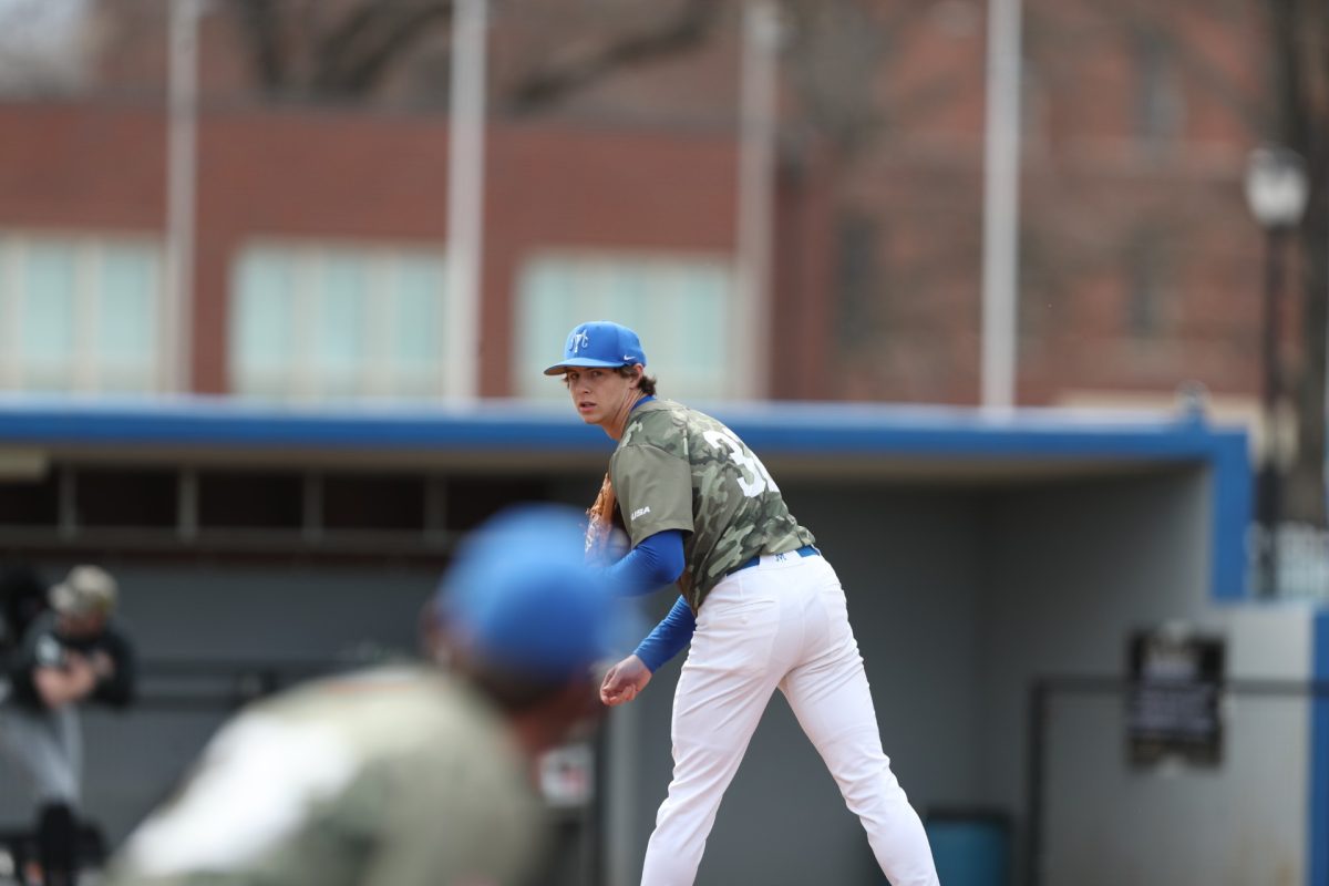 Redshirt sophomore Drew Horn stands on the mound before pitching at Reese Smith Jr. Field on March 9, 2025.