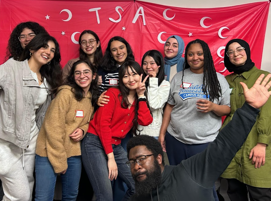 Students pose at the Turkish Student Association interest meting at MTSU in Murfreesboro, Tennessee, on Feb. 11, 2025. (Photo courtesy of Turkish Student Association)