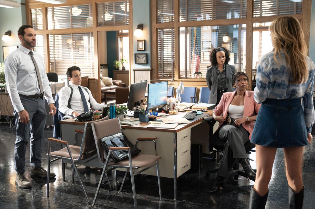 Daniel Sunjata, Deniz Akdeniz, Judy Reyes and Javicia Leslie in "High Potential." (Image courtesy of ABC Entertainment)