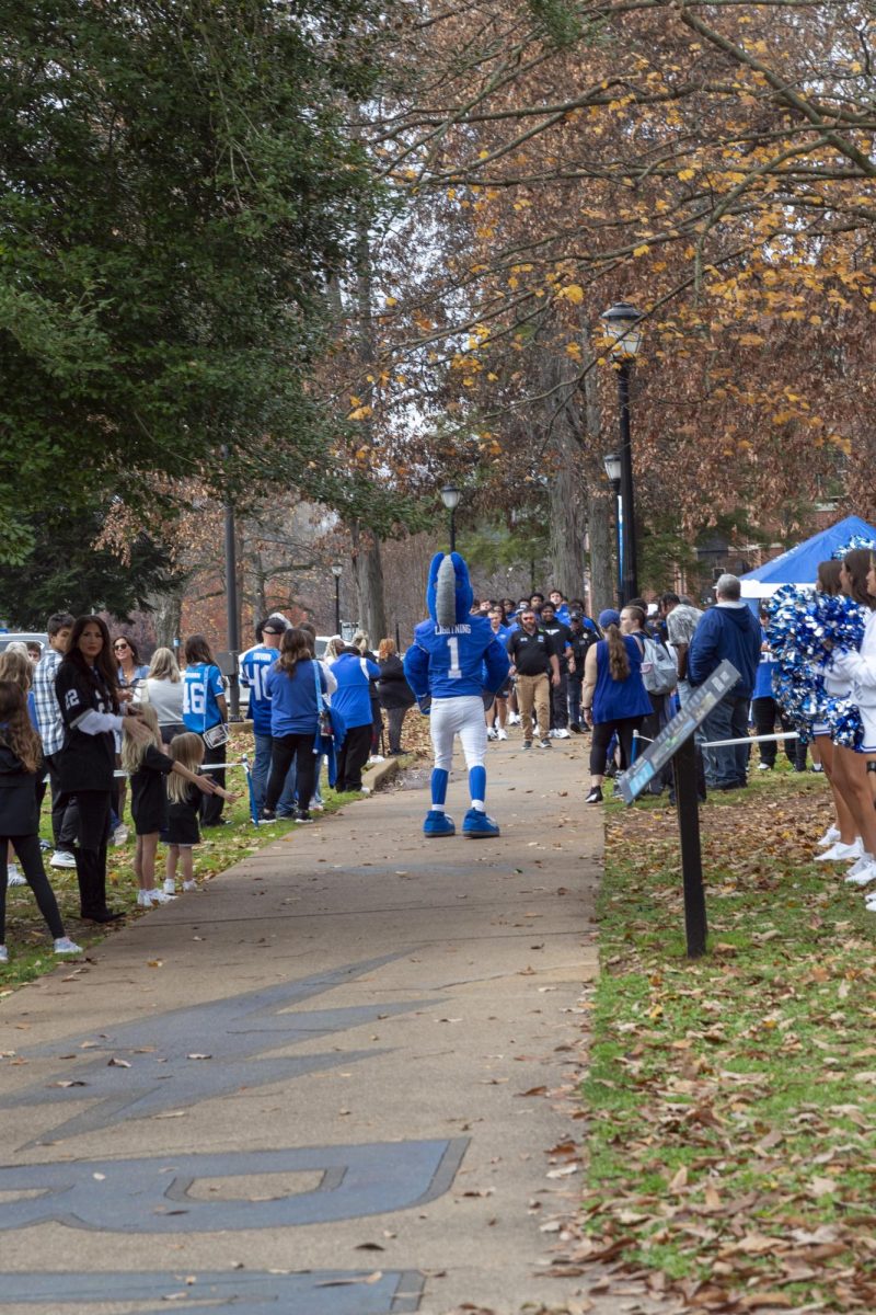 The MTSU football team during the last Raider Walk of the season at Walnut Grove on Nov. 22, 2025. 
