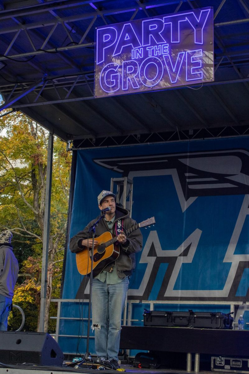 MTSU alum and singer-songwriter Medium Build performs during the Party in the Grove at Walnut Grove on Oct. 29, 2025.