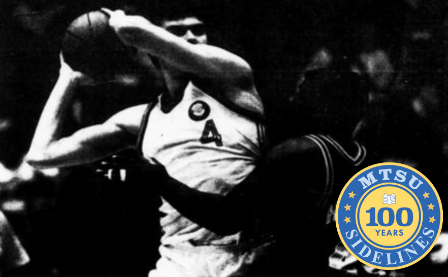 MTSU Men's Basketball wins against the Soviet Union's National team, Dec. 1988.