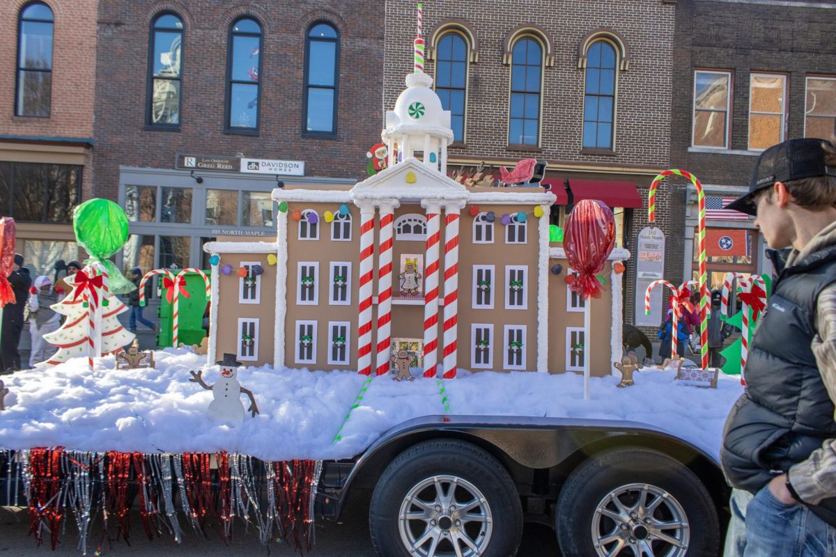 Christmas Parade floats on Dec. 14, 2025