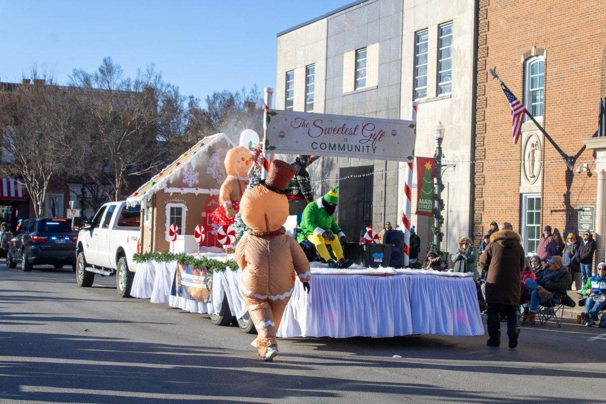 One of the Christmas Parade floats in Murfreesboro, TN, on Dec. 14, 2025.
