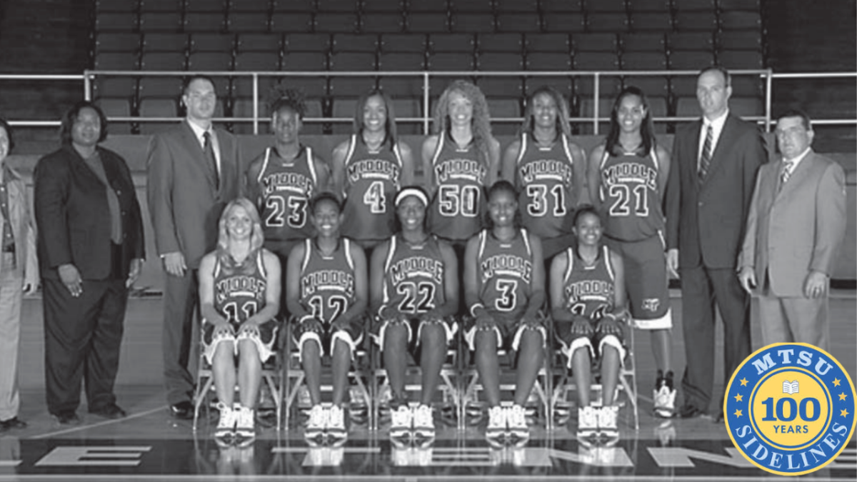Middle Tennessee women's basketball team photo for the 2005-2006 season. 