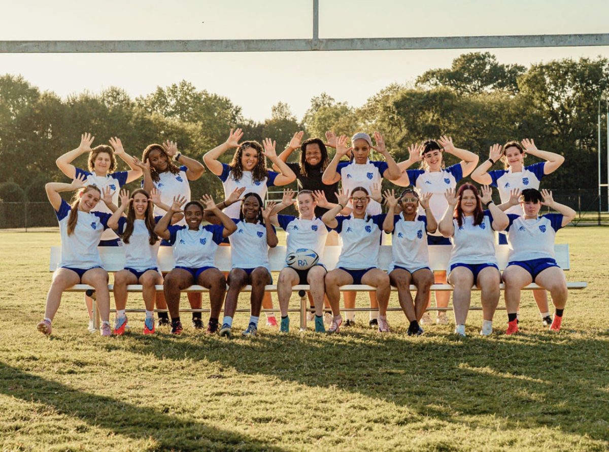 The MTSU Moose Mommies pose for a team picture before the 2026 season on Sept. 29, 2025. 