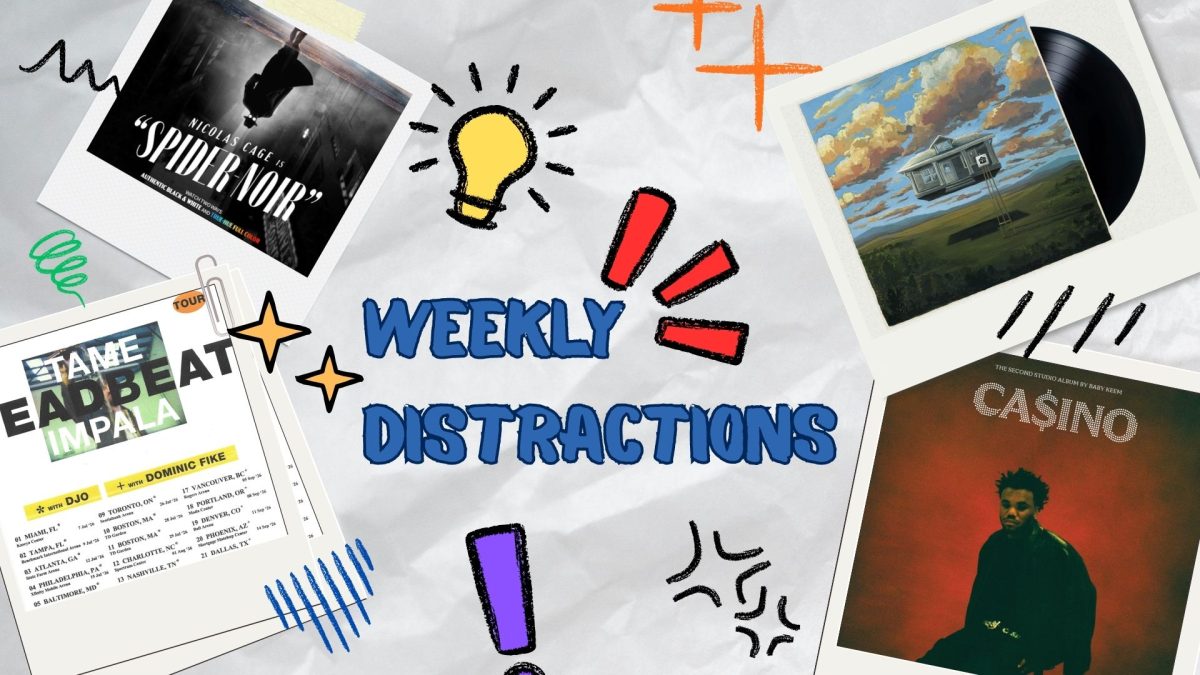 Canva graphic detailing the week's distractions. 
