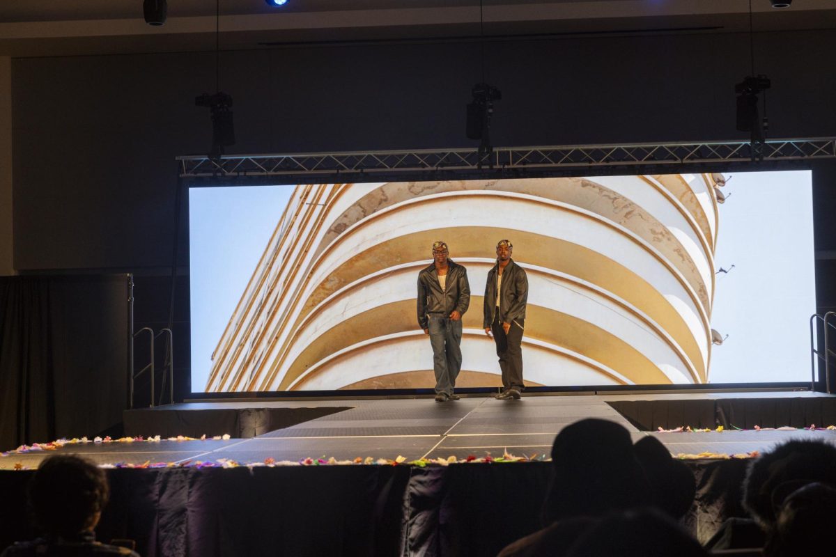 Models walking the runway in market day madness at the ASO fashion show at MTSU on Feb. 13, 2026