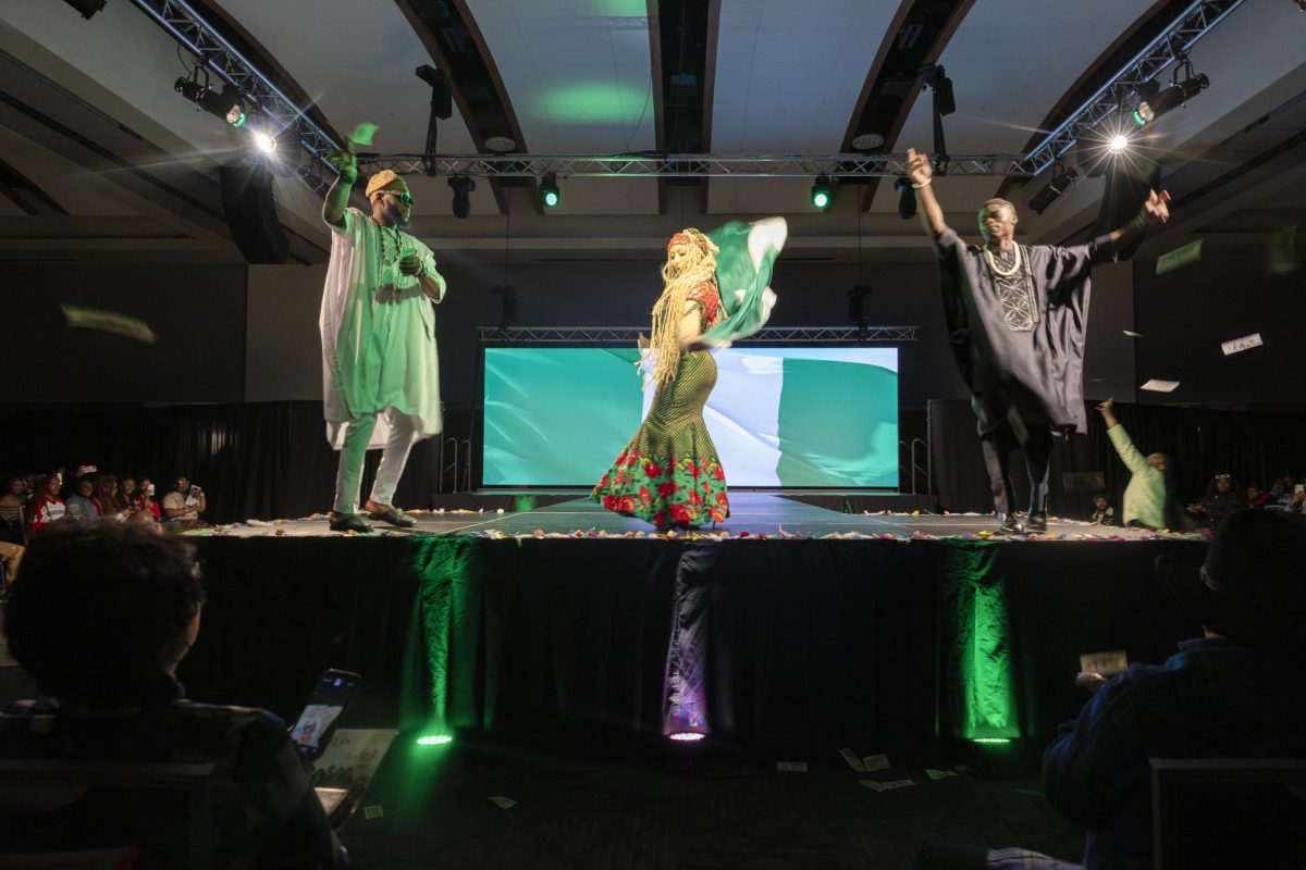 Models walking the runway in Rep your roots at the ASO fashion show at MTSU on Feb. 13, 2026