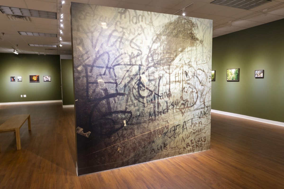 An art piece featured in Ian Edward White's exhibit at the Baldwin Photographic Gallery at MTSU on Feb. 26, 2026. 