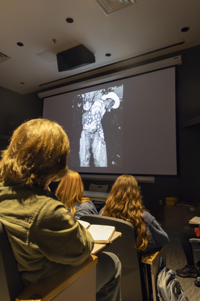 Audience taking notes and watching during Rahim Fortune's artist talk at MTSU on Feb. 3. 2026. 