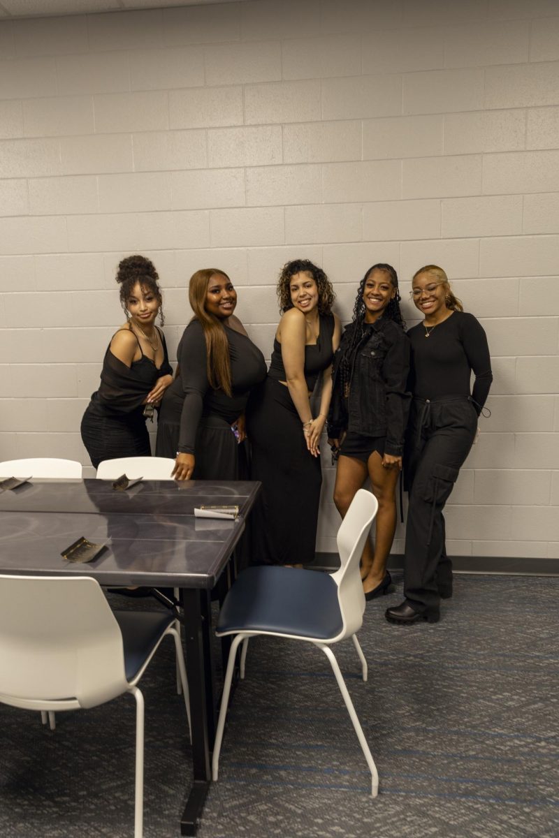 Tatiyana, Jaylah Whittaker, Christyuna Turnbow, Amiracle Willingham and Dajah Raymond pose for a photo during the Seat at the Table Black History event on Feb. 10, 2026.