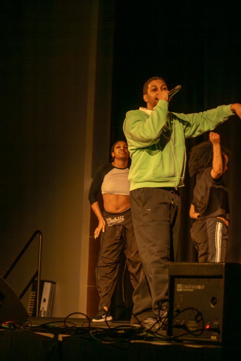 J’Marshall rapping during his set of the competition at Showtime at the Apollo at
Middle Tennessee State University on Feb. 20, 2026.
