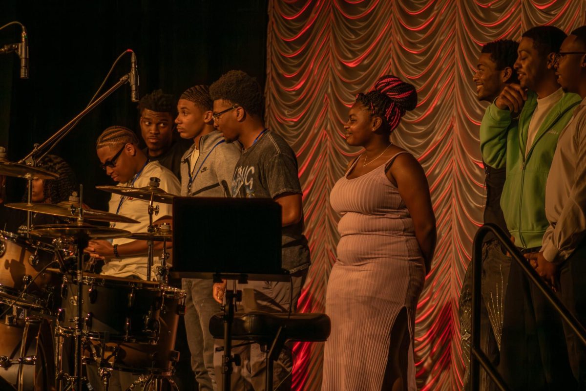 Contestants lined up for applause at Showtime at the Apollo at Middle Tennessee
State University on Feb. 20, 2026.