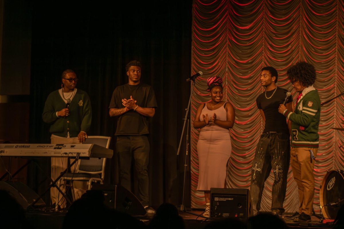 The finalists wait for the winner to be announced during Showtime at the Apollo at
Middle Tennessee State University on Feb. 20, 2026.