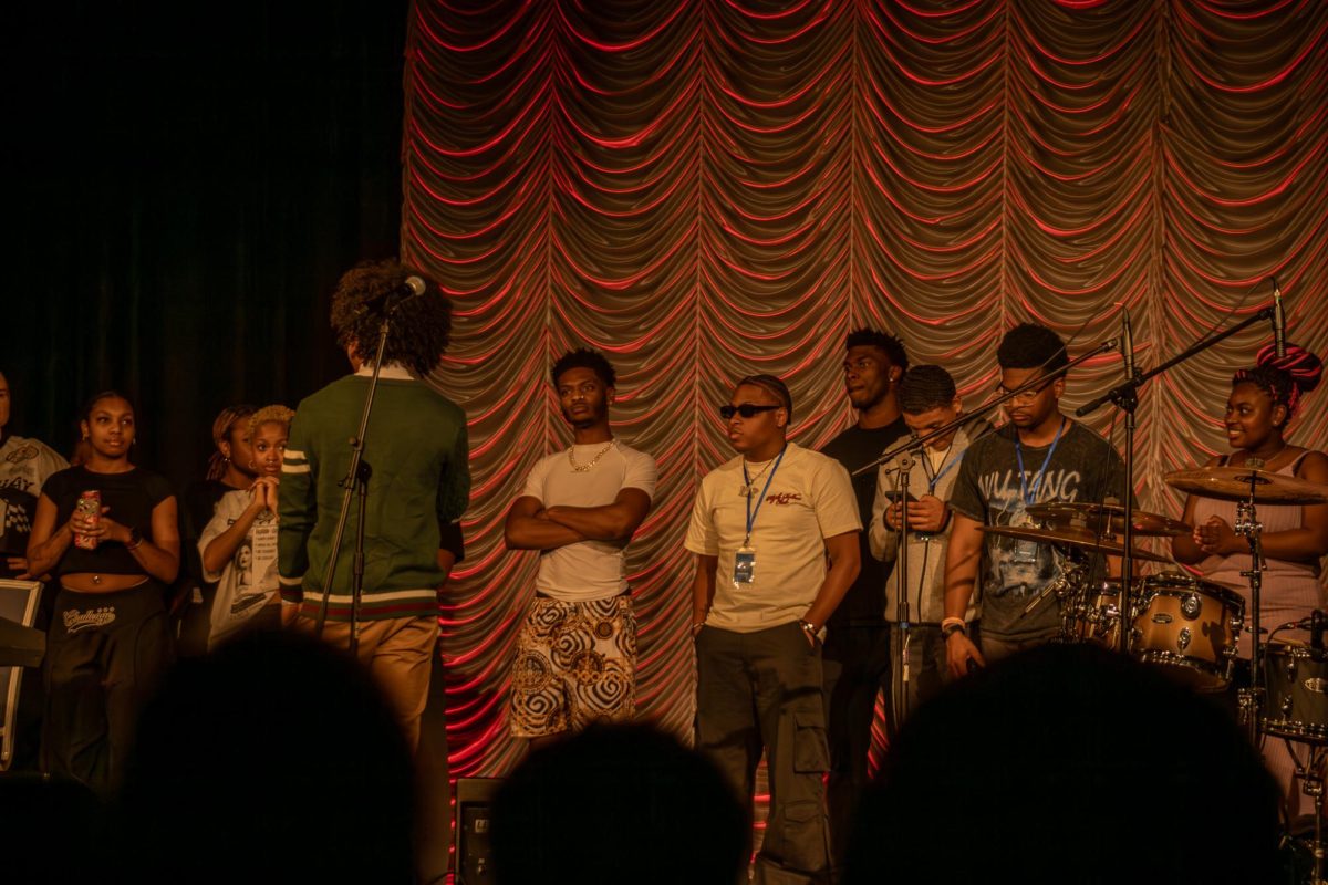 Contestants lined up for applause at Showtime at the Apollo at Middle Tennessee
State University on Feb. 20, 2026.