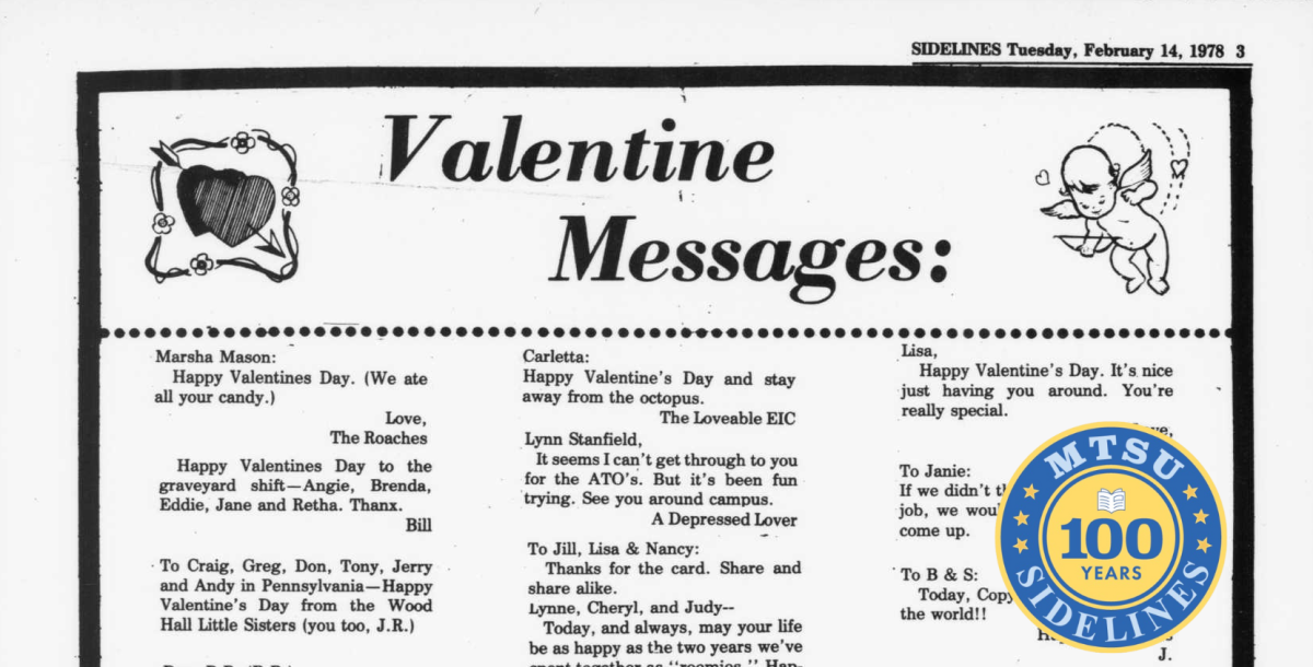 Sidelines, Feb. 14, 1978.