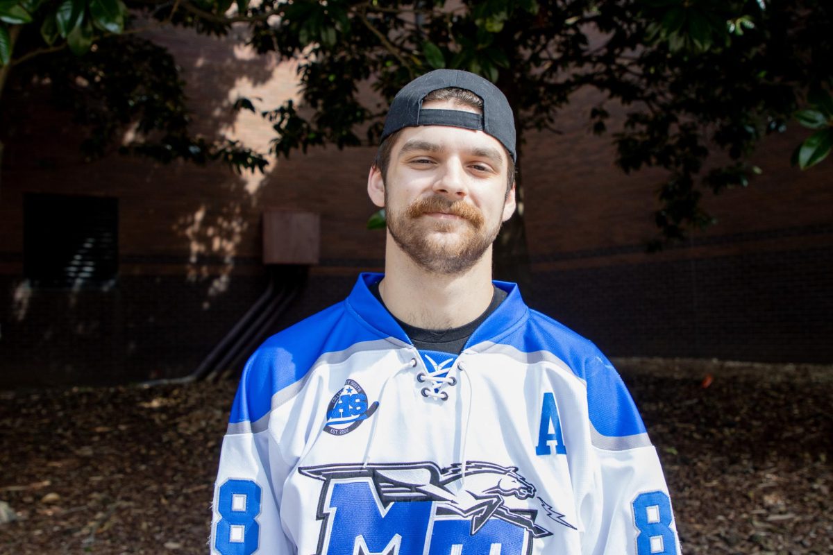 MTSU Club Hockey forward Tommy Chunchukov on MTSU on March. 4, 2026.