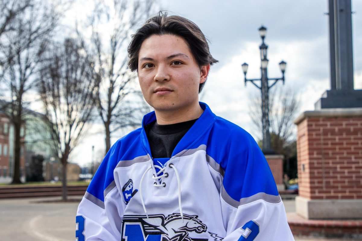 MTSU Club Hockey forward JJ Landers at MTSU on March. 4, 2026.