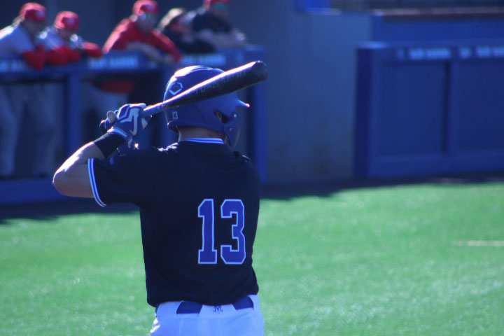 MTSU outfielder Brett Rogers up to bat against the Illinois State Redbirds at Reese Smith Jr Field on Friday, Feb.27, 2026. 