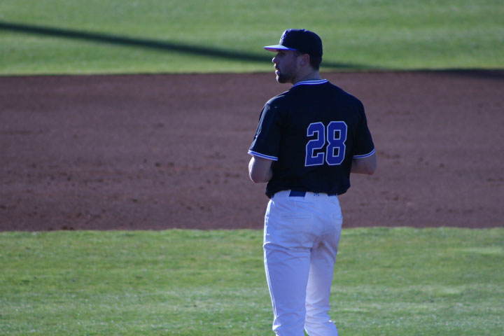 MTSU pitcher Gavin King on the mound against the Illinois State Redbirds at Reese Smith Jr Field on Friday, Feb.27, 2026. 