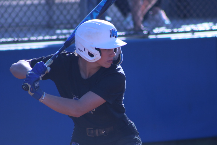 MTSU Jana Want up to bat against the University of Akron at Blue Raider Softball Field on Feb. 28, 2026. 